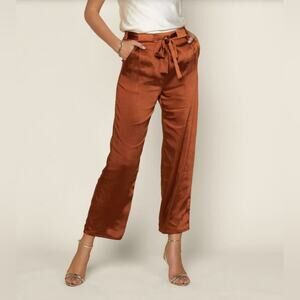 Anthropologie 'Skies Are Blue' Satin Dress Pants, Ankke | Size S and M | NWT